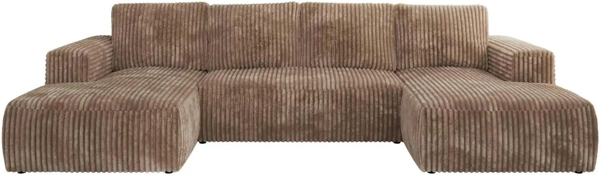 Wohnlandschaft mit Schlaffunktion Trentino ¦ braun ¦ Maße (cm): B: 334 H: 91 Polstermöbel > Sofas > Wohnlandschaften - H...