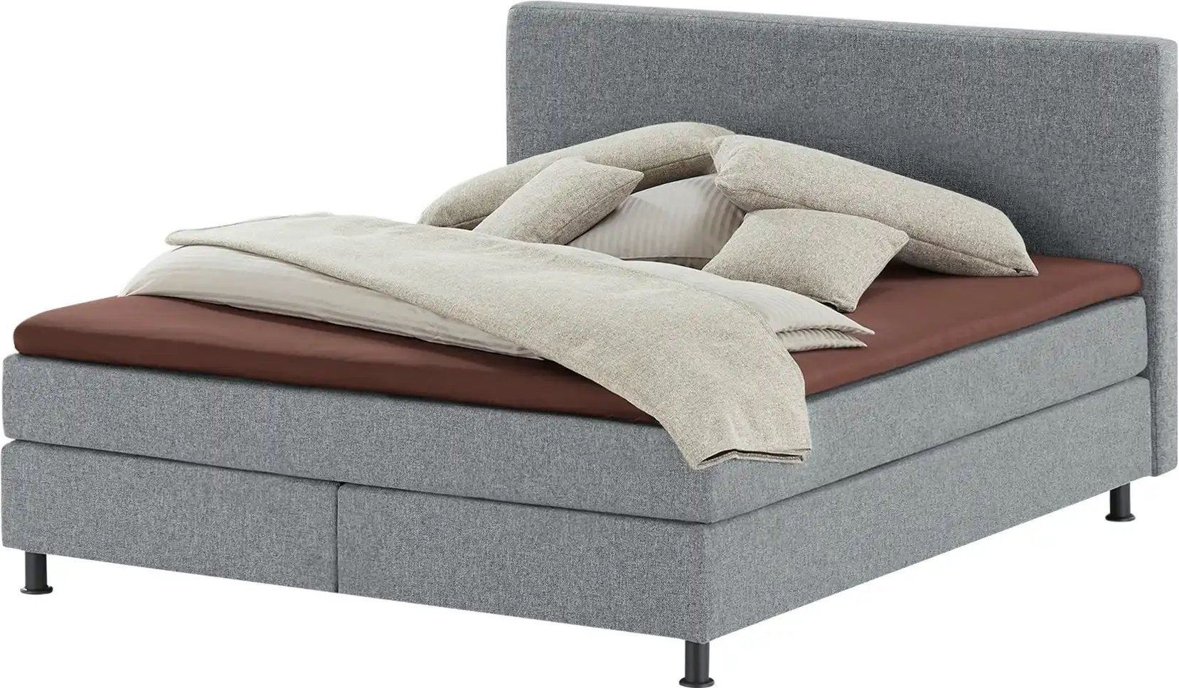 Thumbnail - Wohnwert Boxspringbett Dormian Boro ¦ grau ¦ Maße (cm): B: 140 H: 112 Betten > Boxspringbetten - Höffner