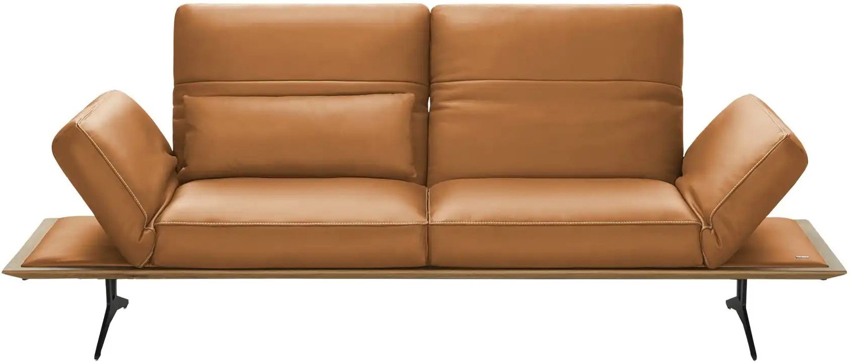 KOINOR Einzelsofa aus Echtleder Fendo ¦ gelb ¦ Maße (cm): B: 236 H: 73 T: 123.0 Polstermöbel > Sofas > 2-Sitzer - Höffne...