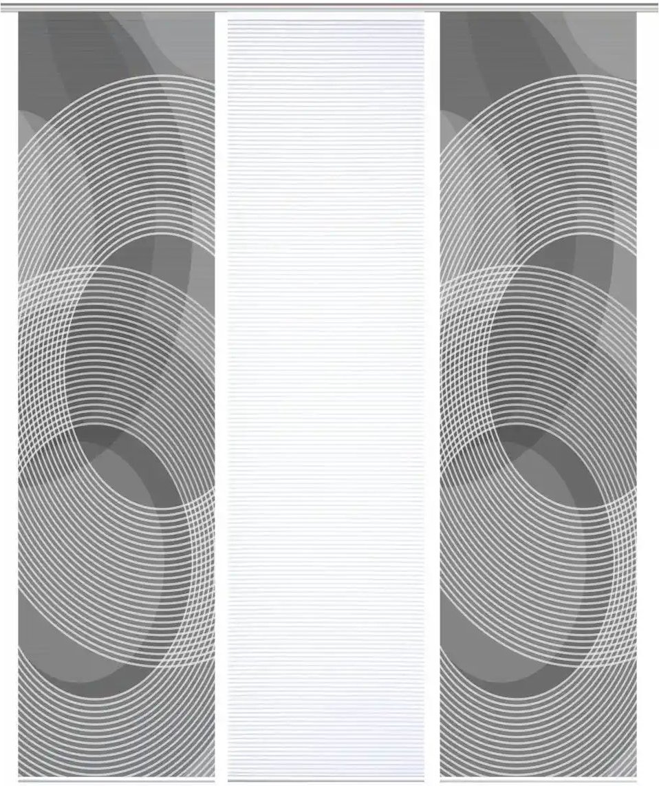 HOME in green Schiebevorhang ¦ schwarz ¦ Synthetik ¦ Maße (cm): B: 60 H: 245 Gardinen & Rollos > Gardinen & Vorhänge >...