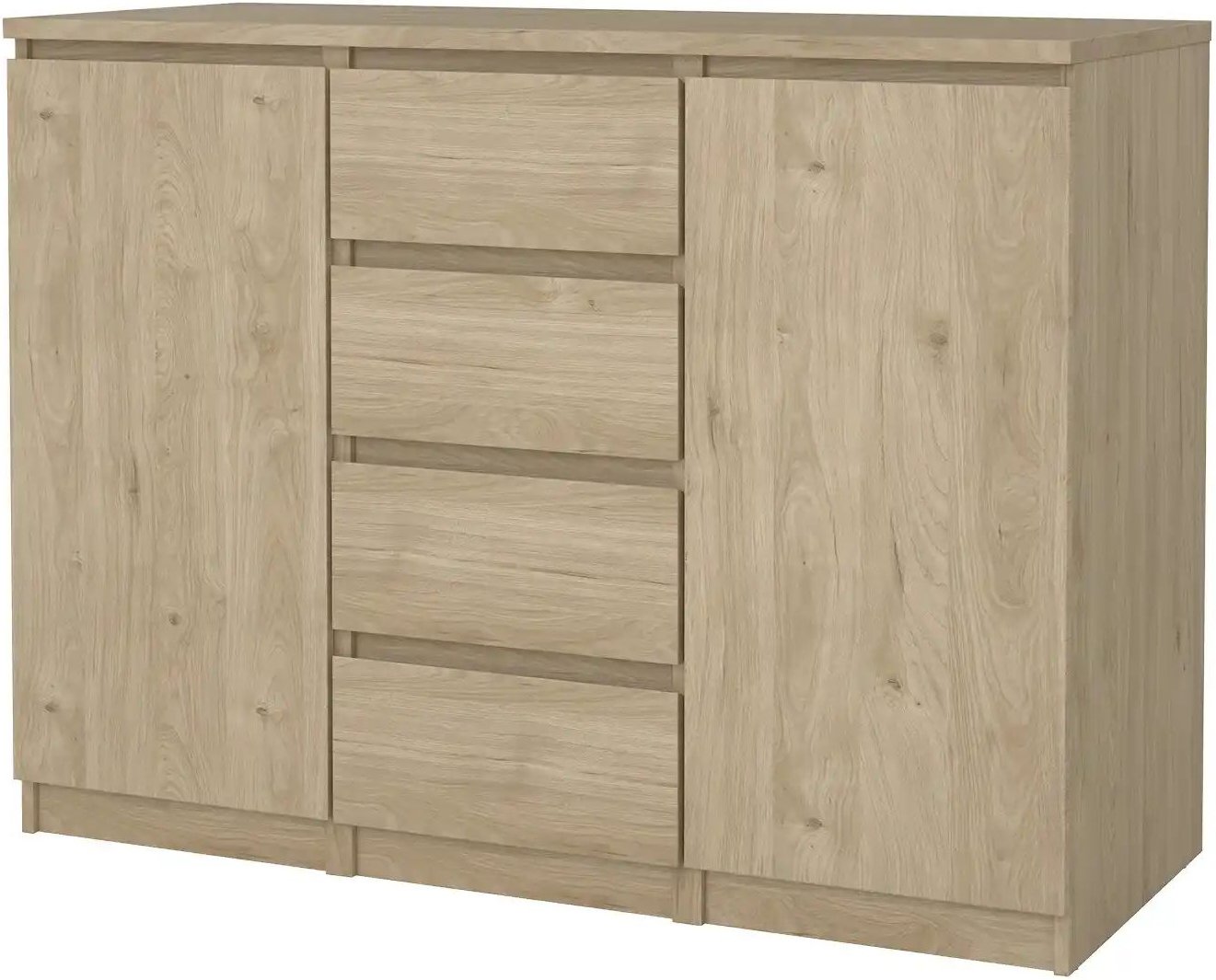 Sideboard Nardo ¦ holzfarben ¦ Maße (cm): B: 120,8 H: 90,7 T: 50.0 Kommoden & Sideboards > Sideboards - Höffner