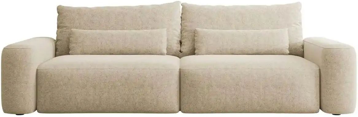 Selsey Einzelsofa mit Schlaffunktion Carnos ¦ beige ¦ Maße (cm): B: 257 H: 82 Polstermöbel > Sofas > 3-Sitzer - Höffner