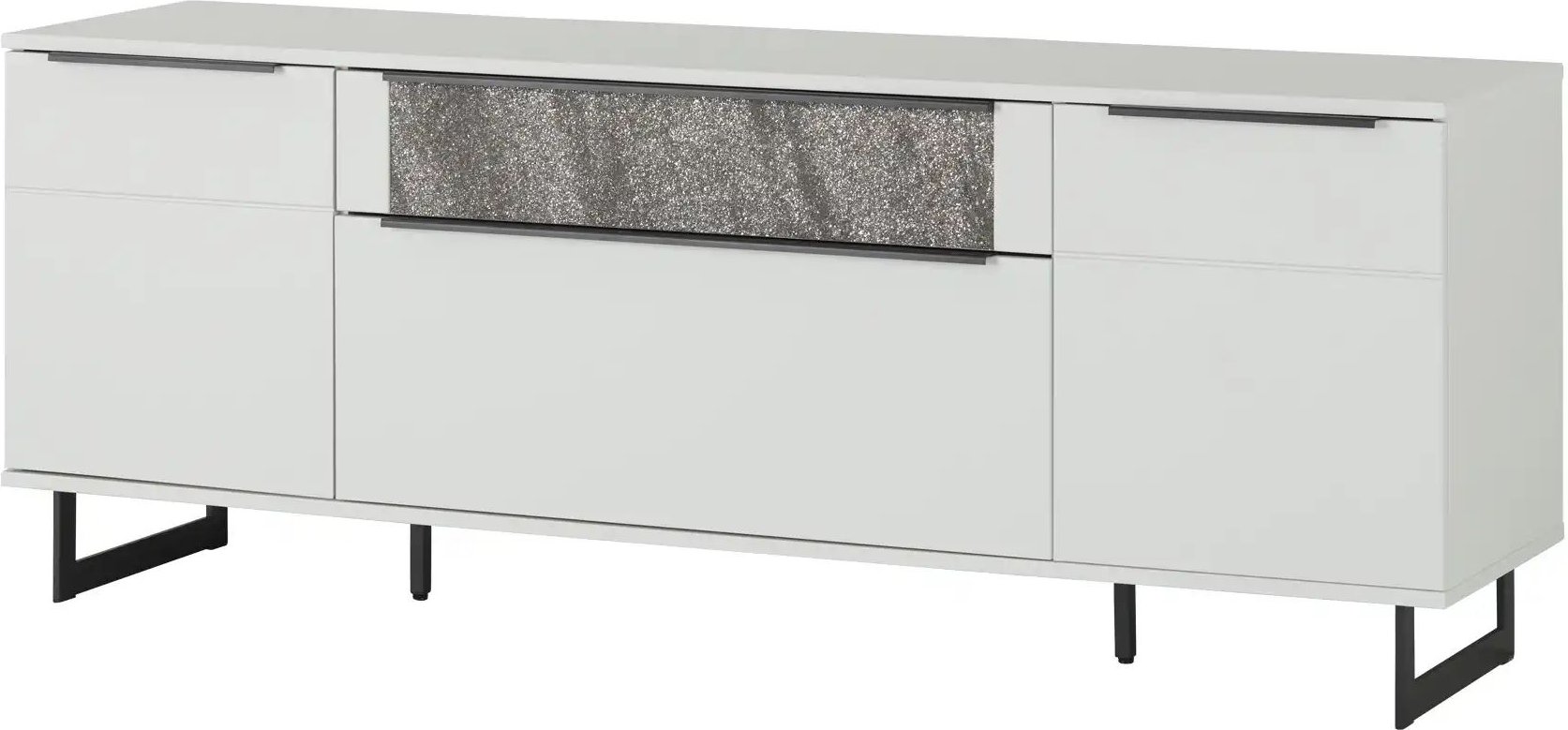 Jette Home Lowboard Stone ¦ weiß ¦ Maße (cm): B: 181 H: 69 T: 46.0 Kommoden & Sideboards > Lowboards - Höffner