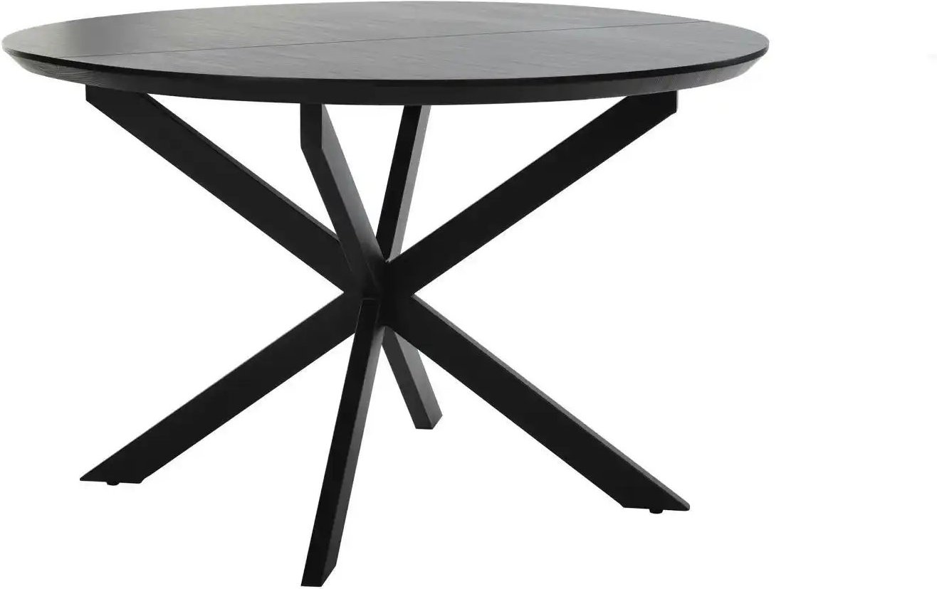 by Living Esstisch mit Auszug Oregon ¦ schwarz ¦ Maße (cm): B: 120 H: 76 Tische > Esstische > Esstische rund - Höffner