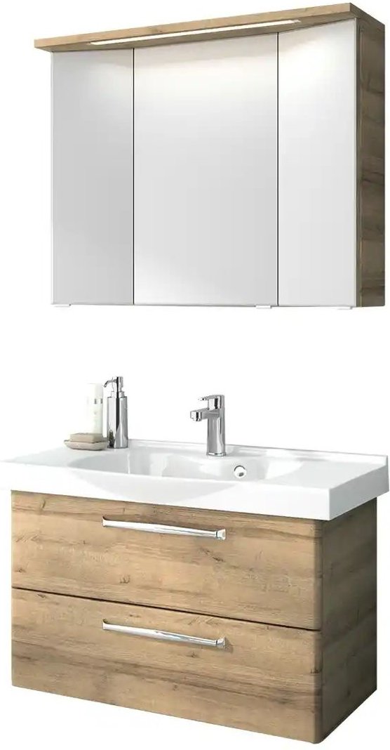 calmoquick Badblock Tess ¦ holzfarben ¦ Maße (cm): B: 92 Schränke > Badschränke > Komplett-Badkombinationen - Höffner