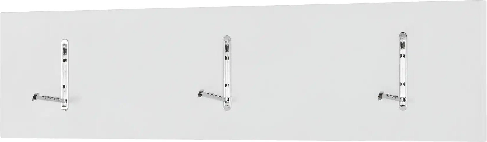 Wohnwert Garderobenleiste Nicolo ¦ weiß ¦ MDF-Platte ¦ Maße (cm): B: 100 H: 25 T: 3.0 Garderoben & Kleiderstangen > Hak...