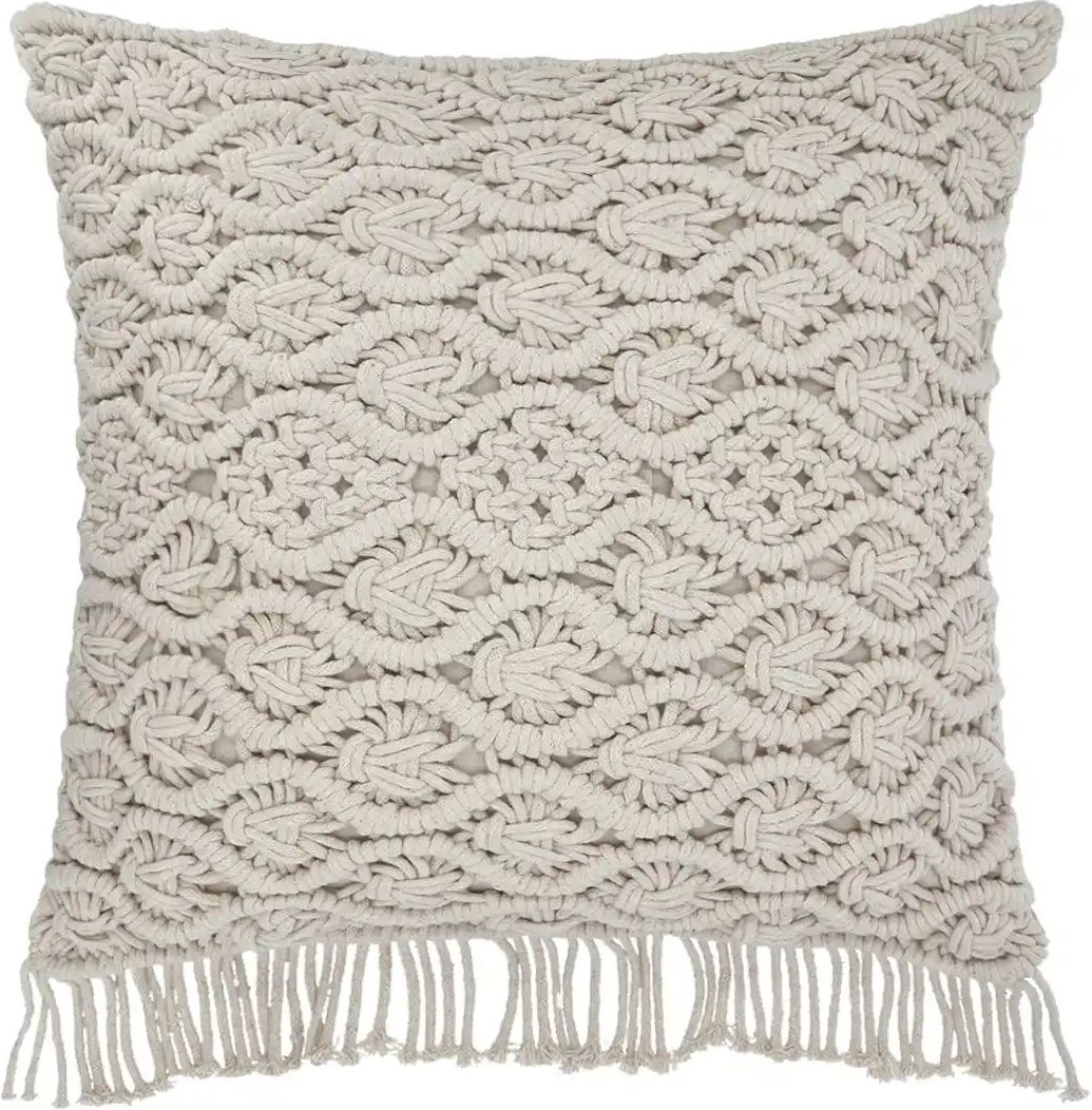 como Kissen Macrameoptik ¦ beige ¦ Maße (cm): B: 45 Dekokissen & Decken > Kissen > Dekokissen - Höffner