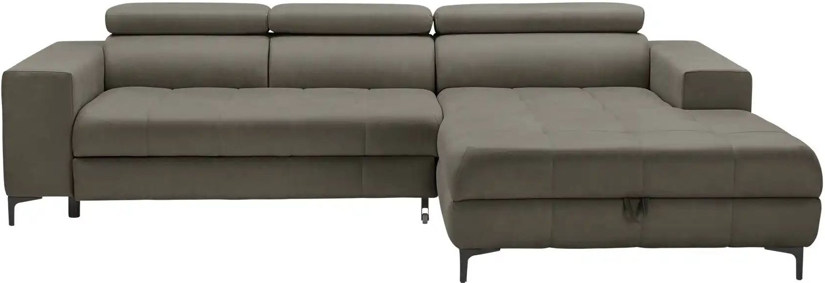 switch Ecksofa aus Mikrofaser Caro ¦ grau ¦ Maße (cm): B: 289 H: 93 T: 175.0 Polstermöbel > Sofas > Ecksofas - Höffner
