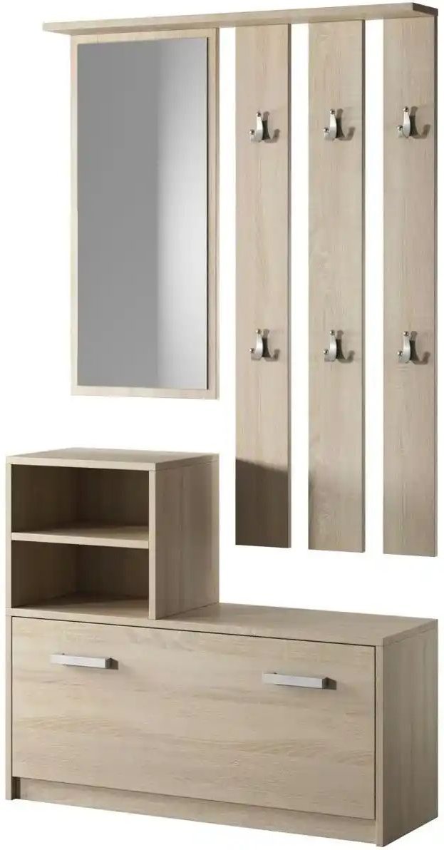 Selsey Garderobenset ¦ holzfarben ¦ Maße (cm): B: 85 H: 160 Garderoben & Kleiderstangen > Garderobensysteme - Höffner