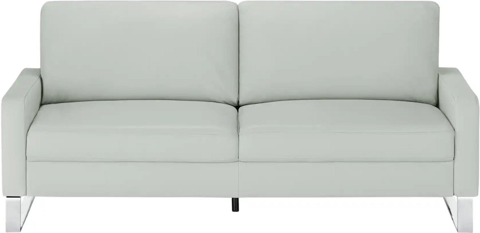 Max Schelling Ledersofa mit Kufengestell Maximum ¦ grau ¦ Maße (cm): B: 184 H: 86 T: 97.0 Polstermöbel > Sofas > 2-Sitze...