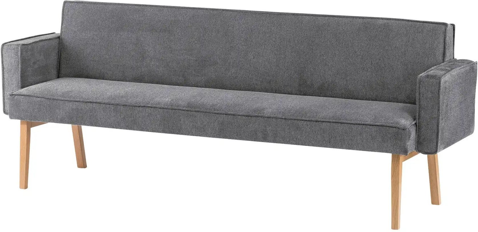 Woodford Polsterbank Laron ¦ grau ¦ Maße (cm): B: 220 H: 88 T: 66.0 Bänke > Einzelbänke - Höffner