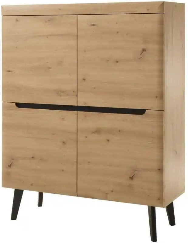 Highboard ¦ holzfarben ¦ Maße (cm): B: 107 H: 134 Kommoden & Sideboards > Highboards - Höffner