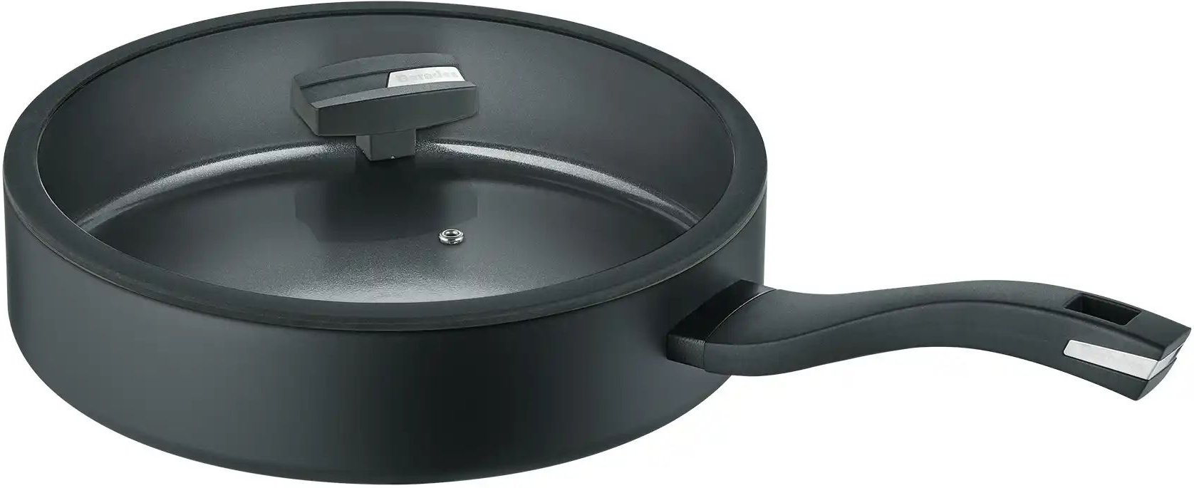 Berndes Schmorpfanne mit Deckel 24cm b.green ¦ schwarz ¦ Aluminium Ø: 24 Töpfe & Pfannen & Zubehör > Pfannen > Schmorpf...