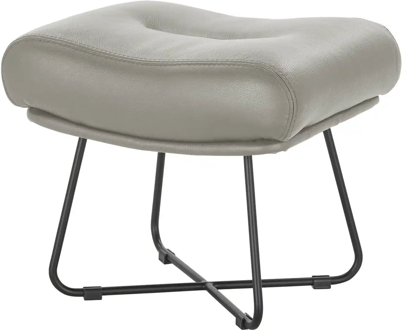 Ravensberger Werkstätten Hocker Leder RW Wing ¦ grau ¦ Maße (cm): B: 63 H: 45 T: 42.0 Polstermöbel > Hocker - Höffner