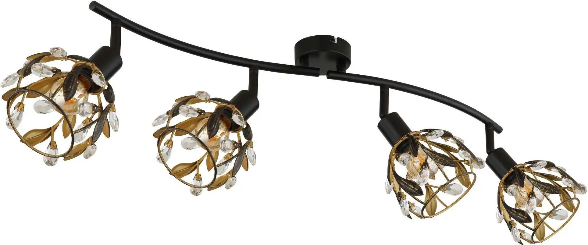 Thumbnail - Globo Lighting Strahler ¦ schwarz ¦ Maße (cm): B: 70 H: 15,5 Lampen & Leuchten > Deckenleuchten - Höffner