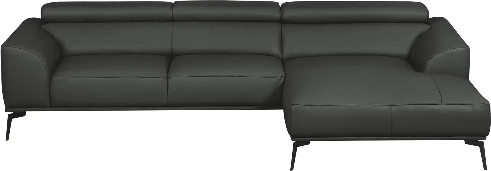 Ravensberger Werkstätten Ecksofa Atlanta ¦ schwarz ¦ Maße (cm): B: 283 H: 92 T: 173.0 Polstermöbel > Sofas > Ecksofas -...