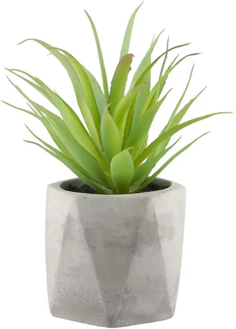 Kunstblume Sukkulente ¦ grün ¦ Kunststoff,Schaumstoff,Stein ¦ Maße (cm): H: 14 Ø: 7 Accessoires > Kunstblumen - Höffne...