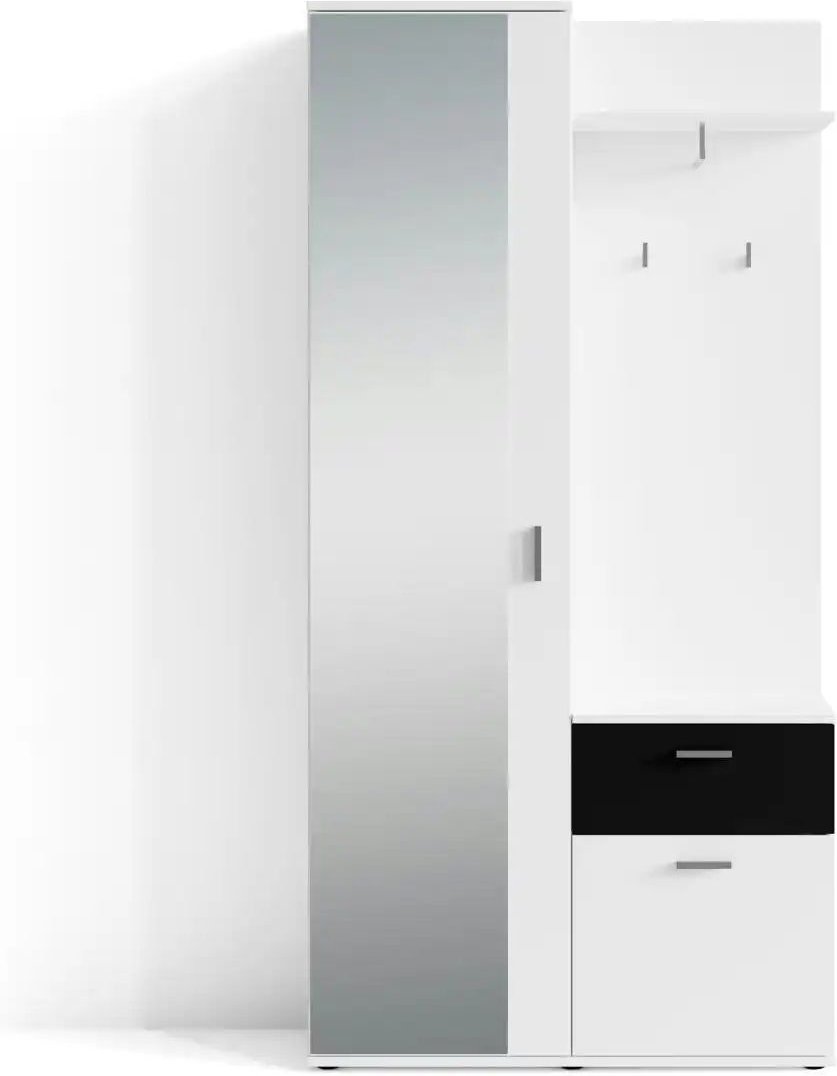 by Living Kompaktgarderobe Jakob ¦ weiß ¦ Maße (cm): B: 97 H: 197 Garderoben & Kleiderstangen > Garderoben - Höffner