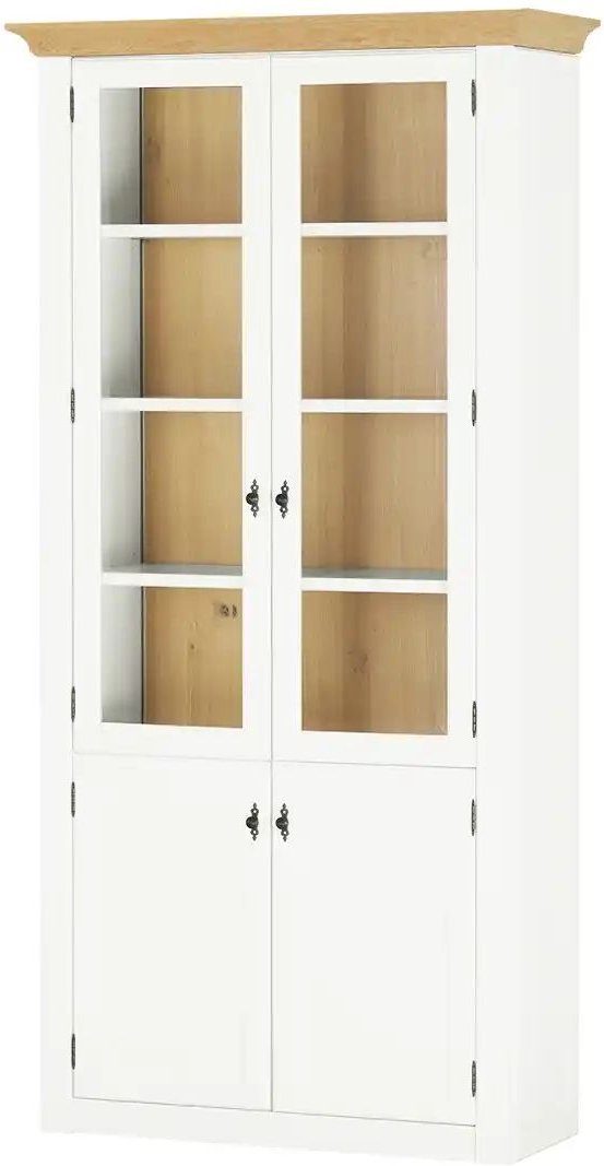 maison bleue Vitrine Petit Chalet ¦ holzfarben ¦ Maße (cm): B: 113 H: 226 T: 44.0 Schränke > Vitrinen - Höffner