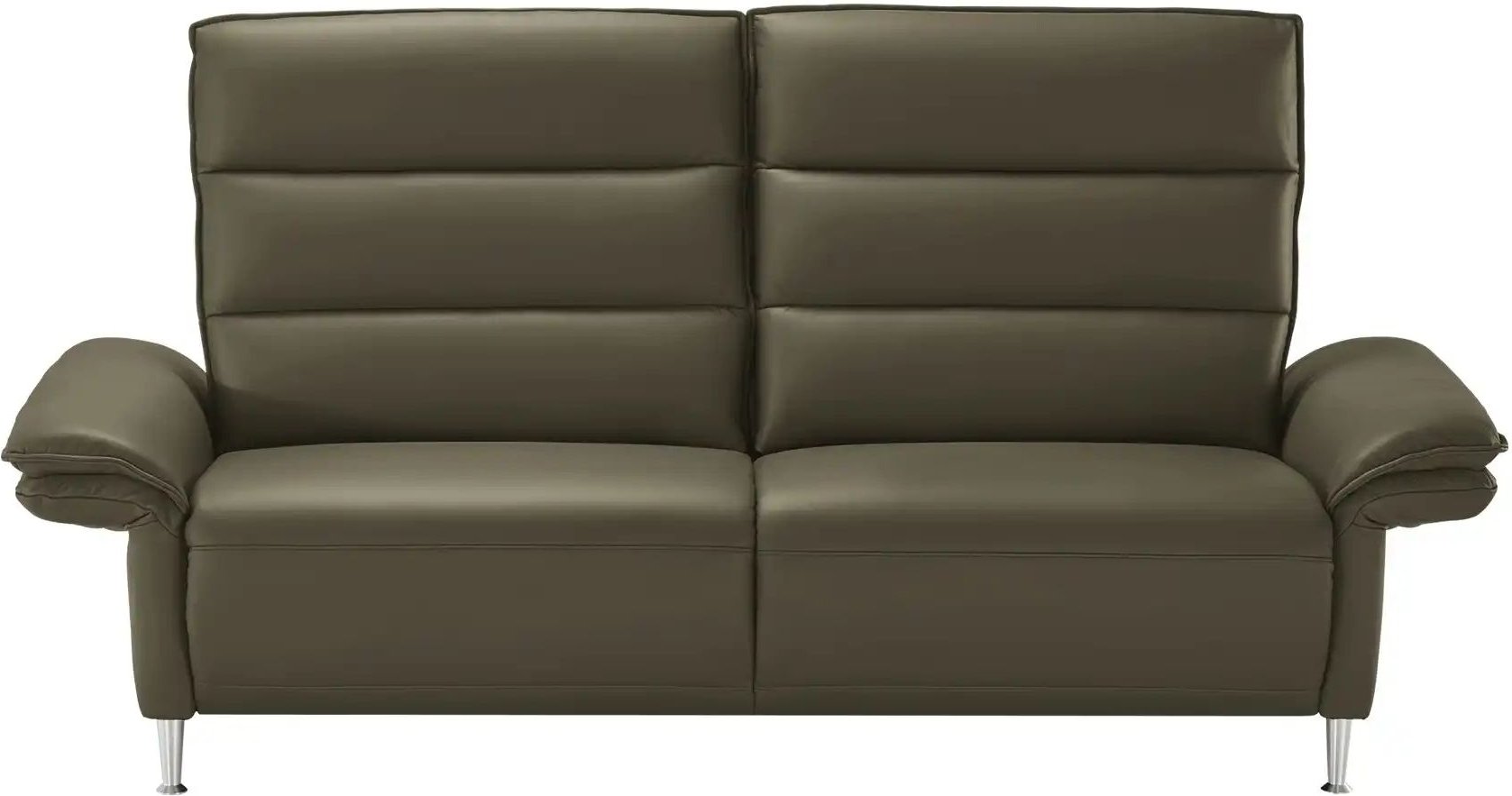 Wohnwert Einzelsofa Leder Marlena ¦ grün ¦ Maße (cm): B: 208 H: 107 T: 97.0 Polstermöbel > Sofas > 3-Sitzer - Höffner