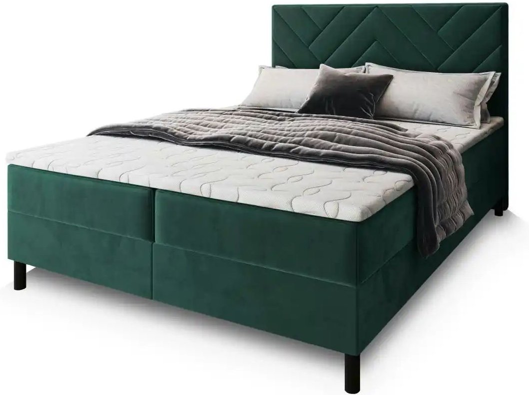 MASSENO Boxbett mit Bettkasten Rokis ¦ grün ¦ Maße (cm): B: 180 H: 98 Betten > Polsterbetten - Höffner