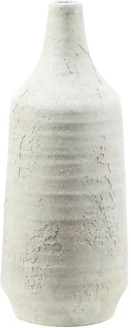 HOME STORY Deko Vase ¦ weiß ¦ Steingut ¦ Maße (cm): H: 36,5 Ø: 14.5 Accessoires > Vasen - Höffner