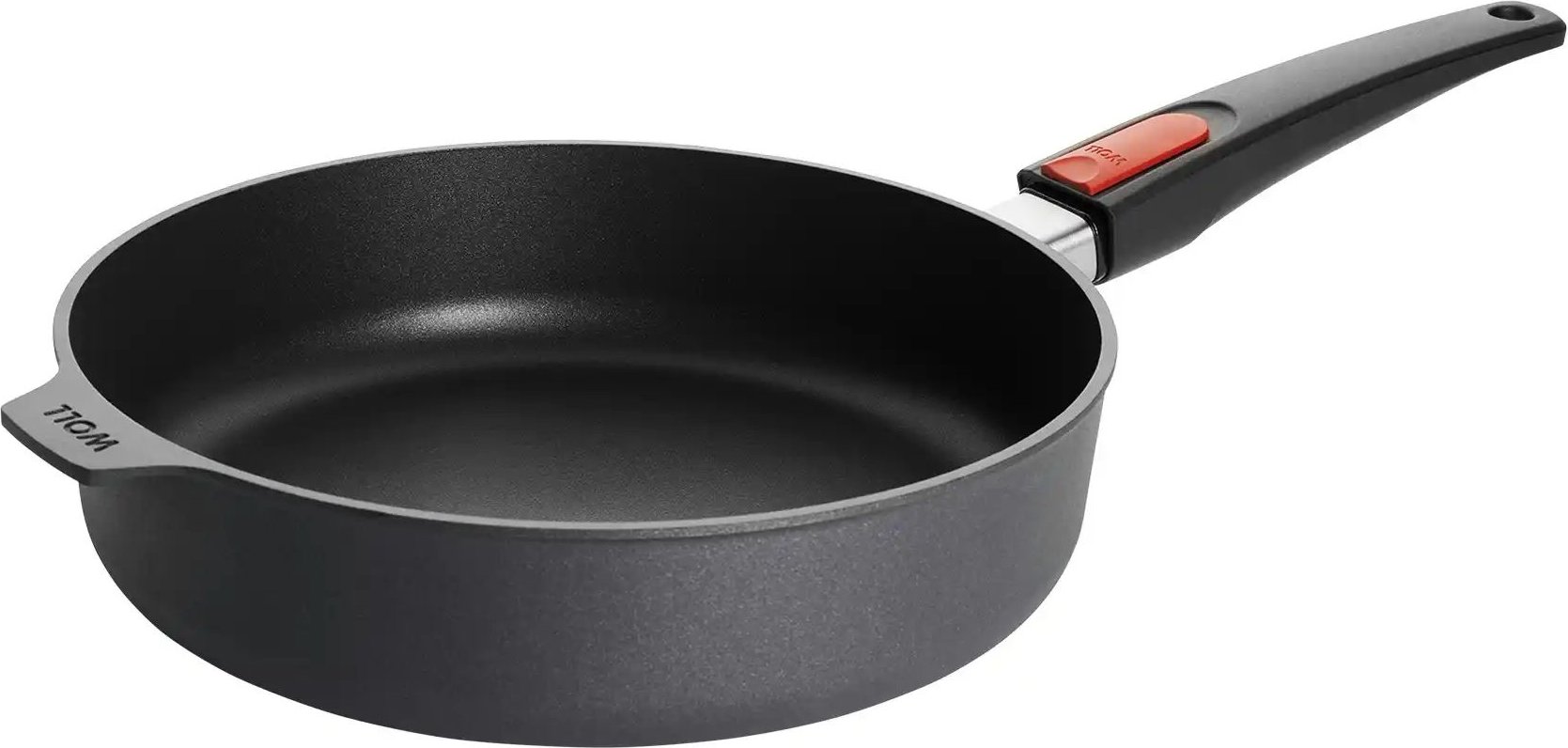 WOLL Guss-Hochrandpfanne Diamond Lite ¦ schwarz ¦ Aluminium-Guss ¦ Maße (cm): H: 7 Ø: 26 Töpfe & Pfannen & Zubehör > P...