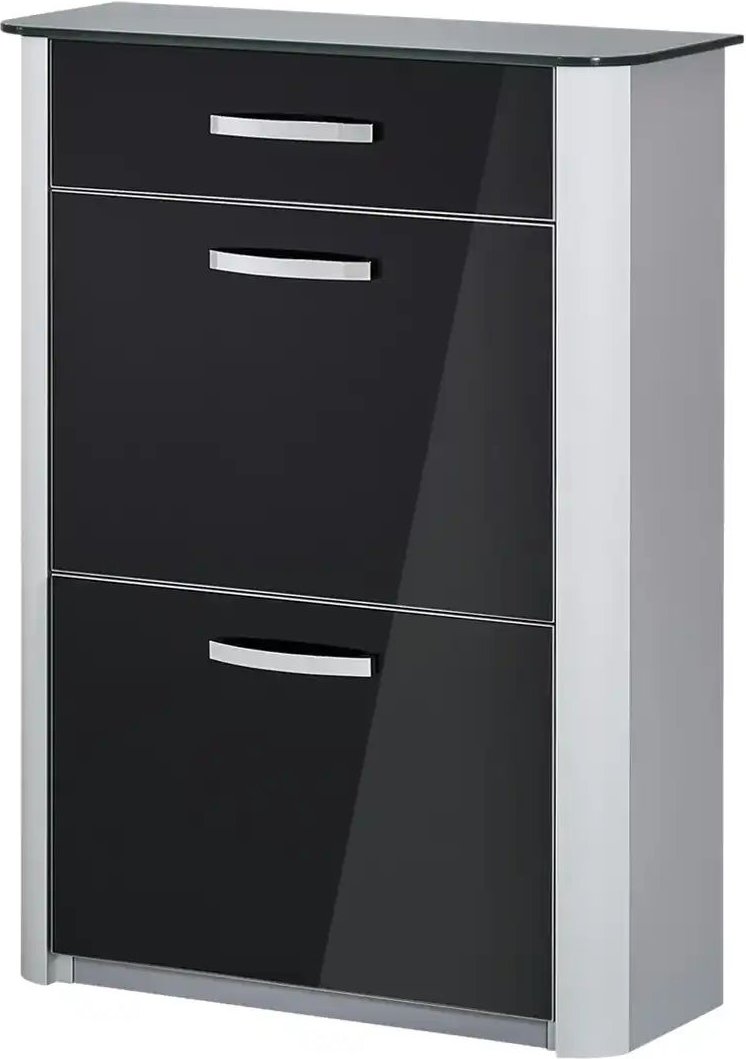 Schuhkipper Juno ¦ schwarz ¦ Maße (cm): B: 71 H: 97 T: 28.0 Garderoben & Kleiderstangen > Garderoben Schuhschränke - Hö...