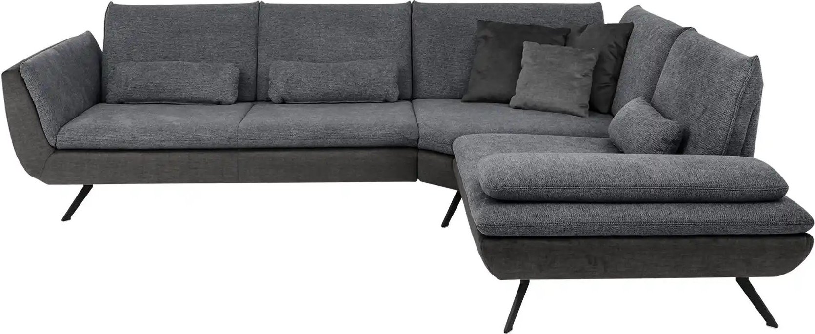 Ecksofa Luca ¦ grau ¦ Maße (cm): B: 314 H: 88 T: 244.0 Polstermöbel > Sofas > Ecksofas - Höffner