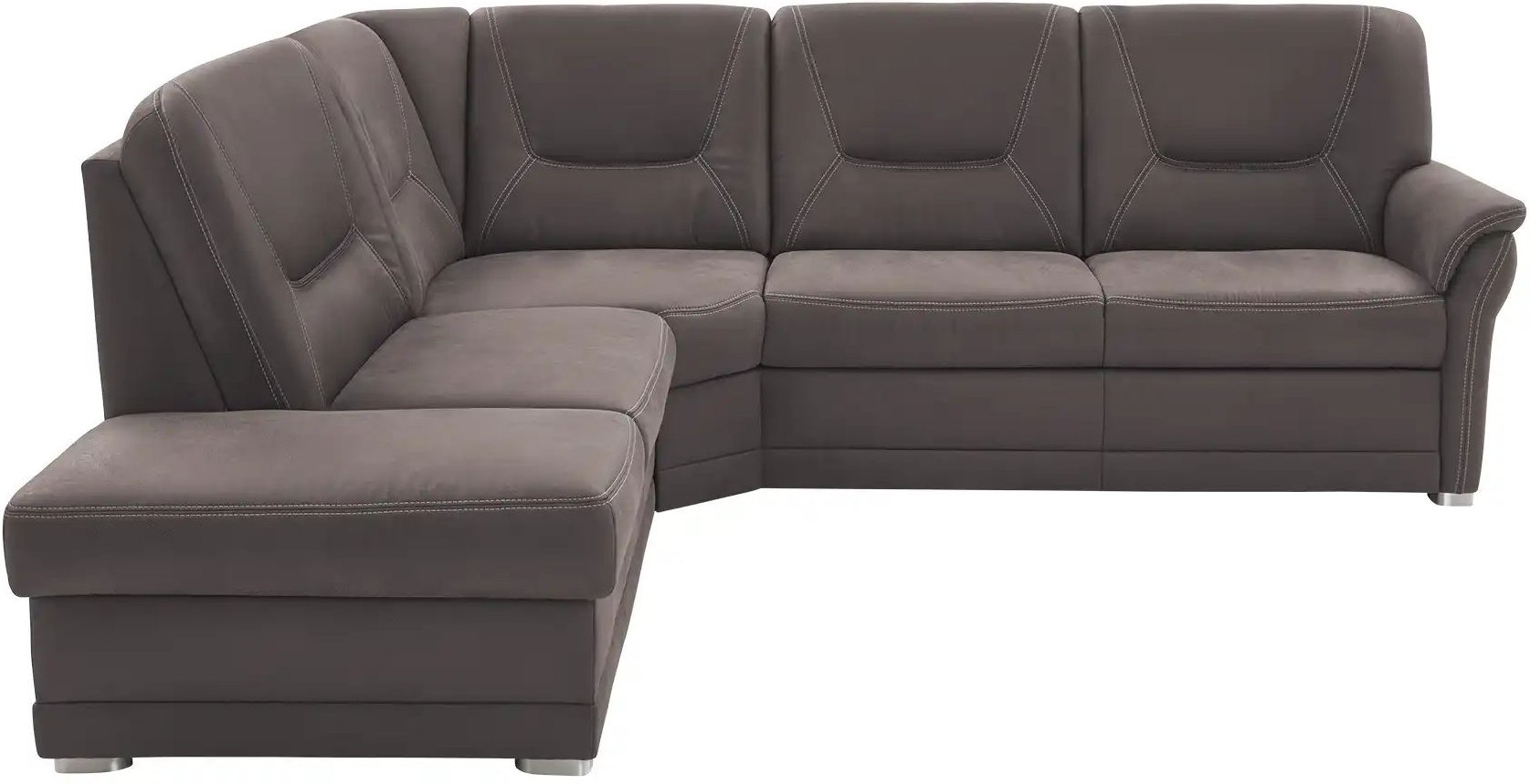 meinSofa Ecksofa aus Mikrofaser Edda ¦ braun ¦ Maße (cm): B: 253 H: 96 T: 238.0 Polstermöbel > Sofas > Ecksofas - Höffne...