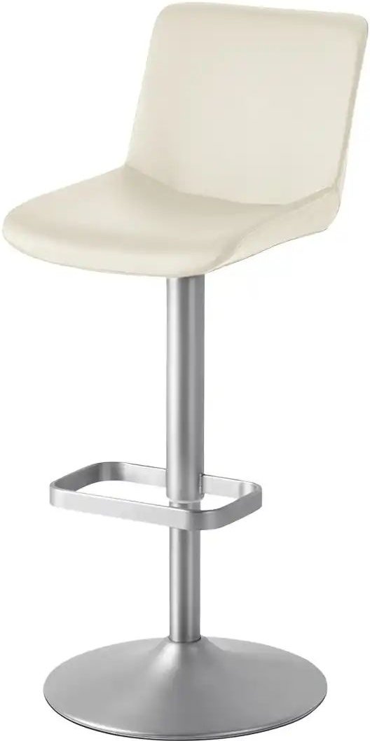 Barhocker Leder MyTina ¦ weiß ¦ Maße (cm): B: 44 T: 38.0 Polstermöbel > Hocker > Barhocker - Höffner