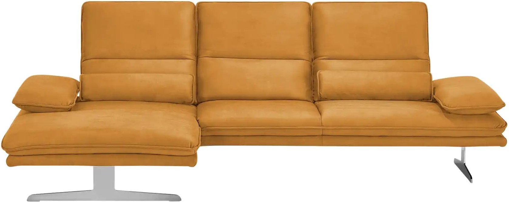 Thumbnail - W.SCHILLIG Ecksofa aus Mikrofaser Broadway ¦ orange ¦ Maße (cm): B: 291 H: 94 T: 164.0 Polstermöbel > Sofas > Ecksofas -...