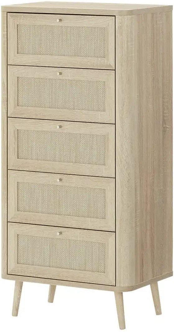 Roomers Kommode Rafia Premium ¦ holzfarben ¦ Maße (cm): B: 60 H: 126 T: 40.0 Kommoden & Sideboards > Kommoden - Höffner