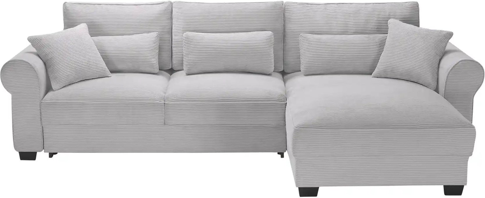 uno Ecksofa beidseitig montierbar Angelina groß ¦ grau ¦ Maße (cm): B: 318 H: 92 T: 197.0 Polstermöbel > Sofas > Ecksofa...