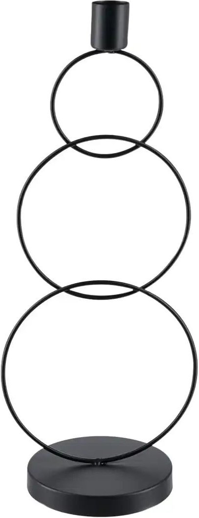 Kerzenhalter ¦ schwarz ¦ Eisen ¦ Maße (cm): B: 14 H: 34,5 Accessoires > Kerzen & Kerzenständer > Kerzenständer - Höffn...