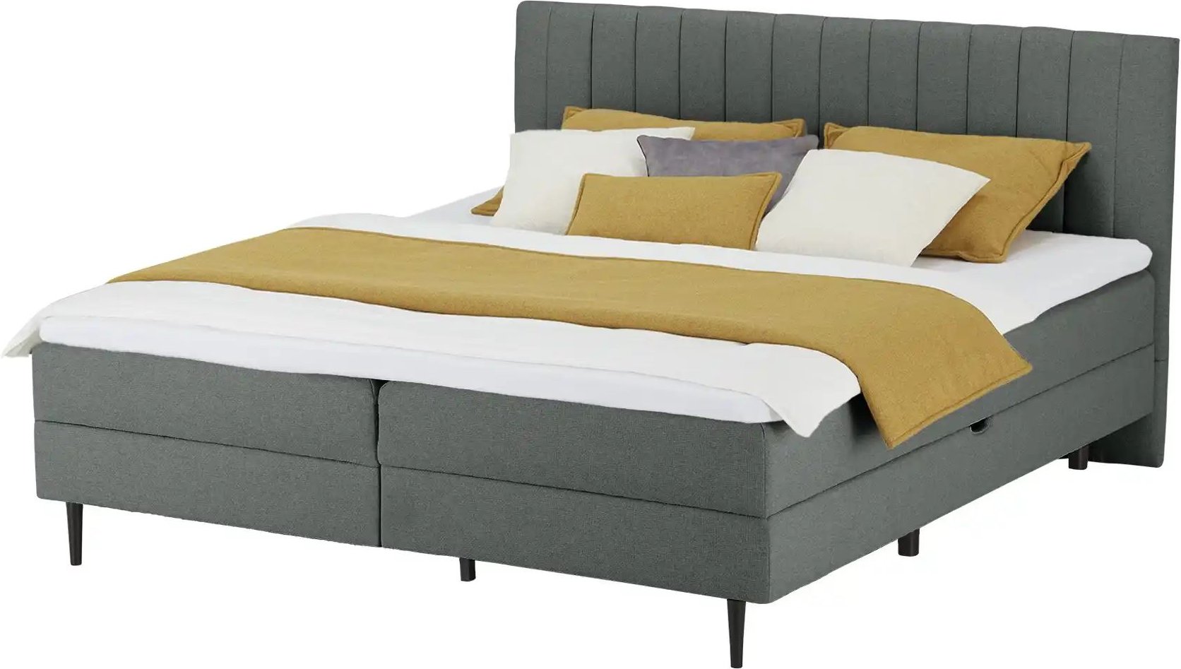 switch Polsterbett mit Bettkasten Tango ¦ grau ¦ Maße (cm): B: 146 H: 105 Betten > Komfortbetten - Höffner