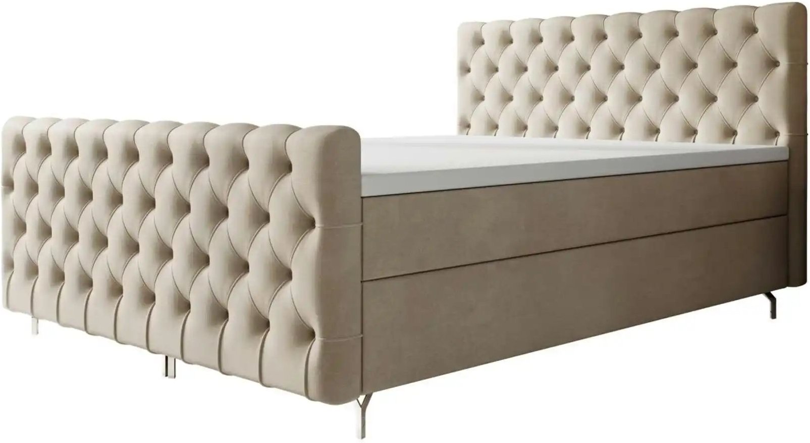 Thumbnail - Boxbett mit Stauraum Chester Plus ¦ creme ¦ Maße (cm): B: 180 H: 111 Betten > Komfortbetten - Höffner