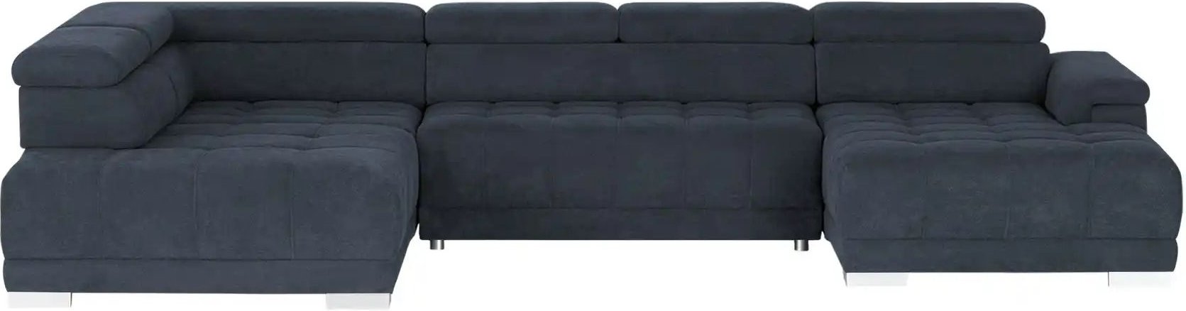 switch Wohnlandschaft aus Mikrofaser Campo ¦ blau ¦ Maße (cm): B: 374 H: 101 T: 220.0 Polstermöbel > Sofas > Wohnlandsch...