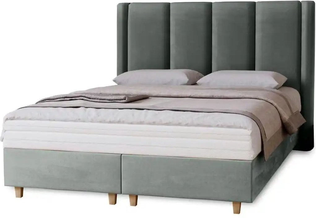 Boxbett mit Matratze Madeley ¦ grau ¦ Maße (cm): B: 180 H: 110 Betten > Polsterbetten - Höffner