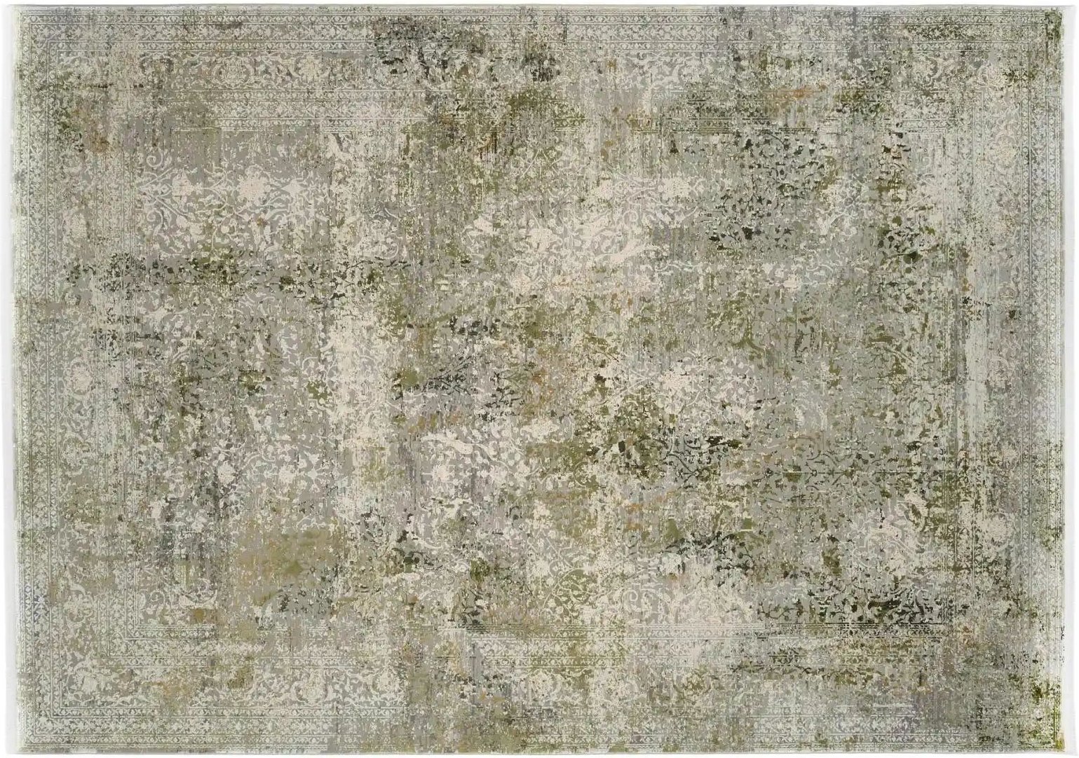 meinTeppich Kurzflorteppich Palermo ¦ grün ¦ Synthetische Fasern ¦ Maße (cm): B: 160 Teppiche > Vintage Teppiche - Höff...