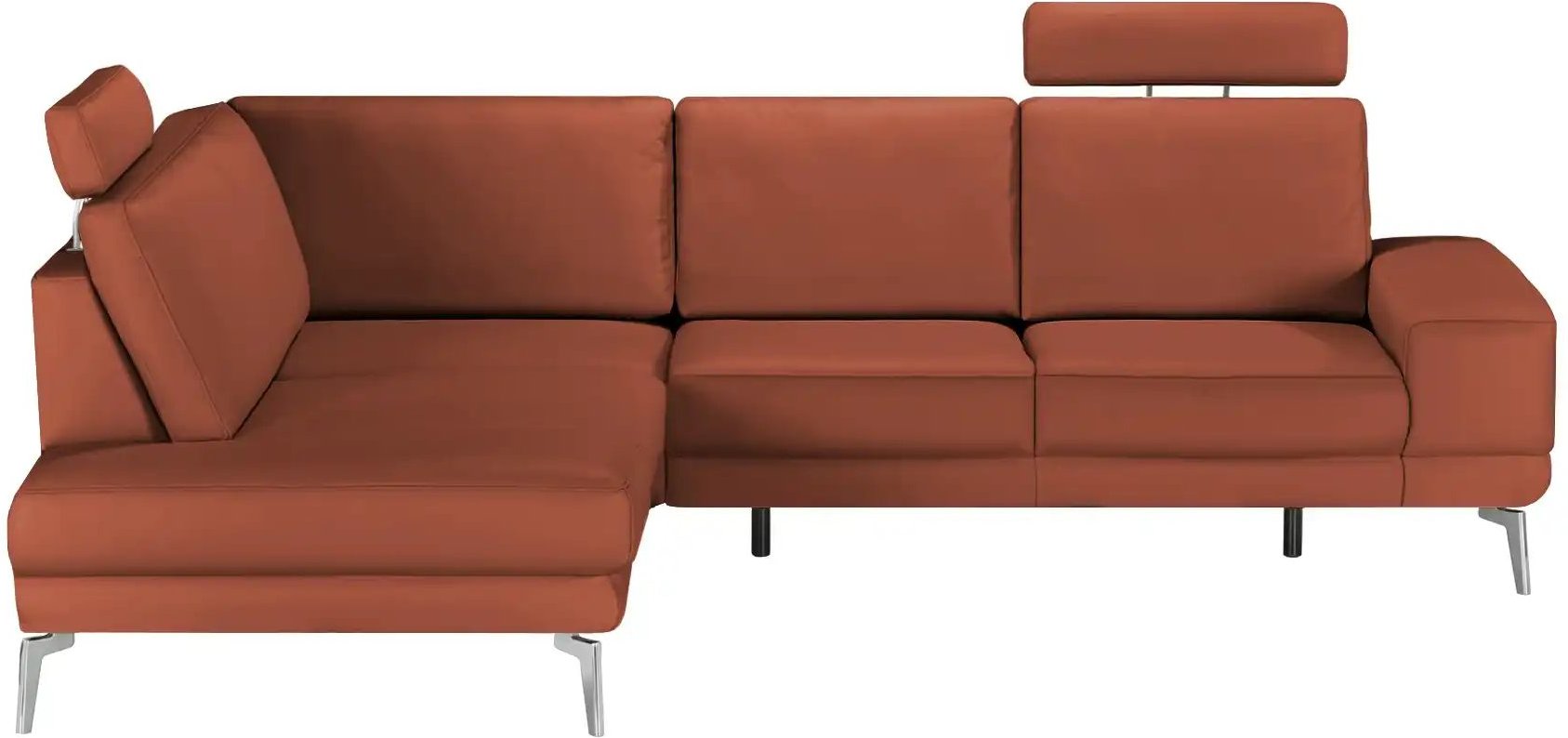 meinSofa Ecksofa aus Leder Dana ¦ rot ¦ Maße (cm): B: 269 H: 86 T: 222.0 Polstermöbel > Sofas > Ecksofas - Höffner