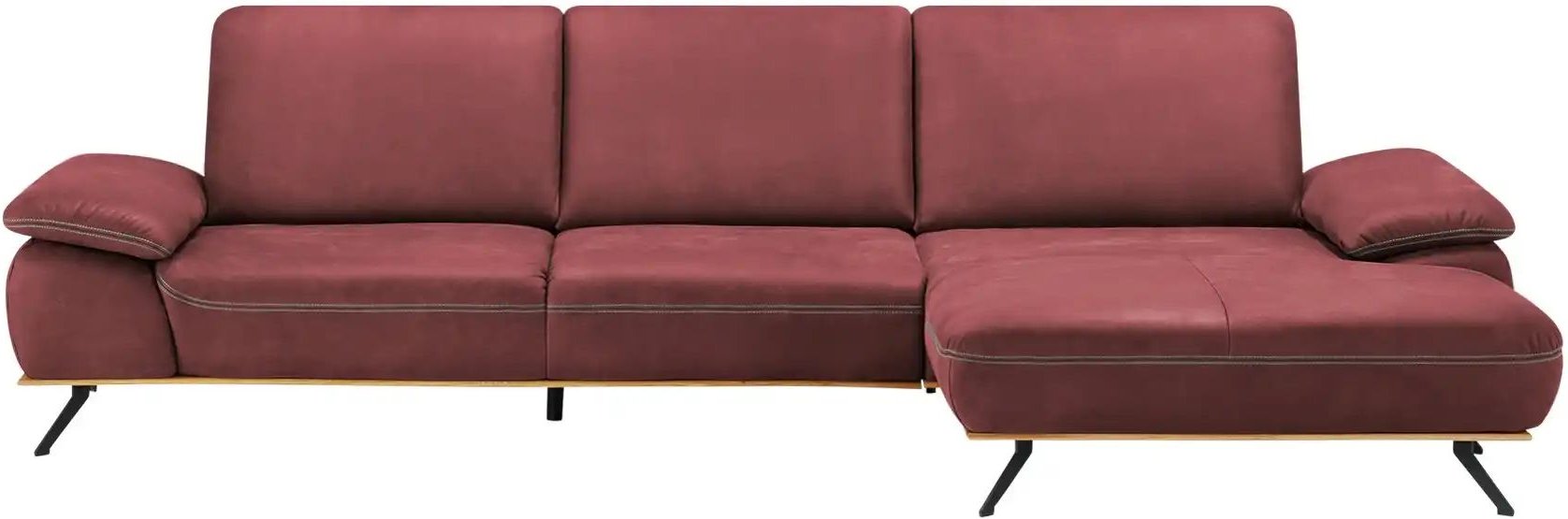 meinSofa Ecksofa Fiona ¦ rot ¦ Maße (cm): B: 322 H: 89 T: 187.0 Polstermöbel > Sofas > Ecksofas - Höffner