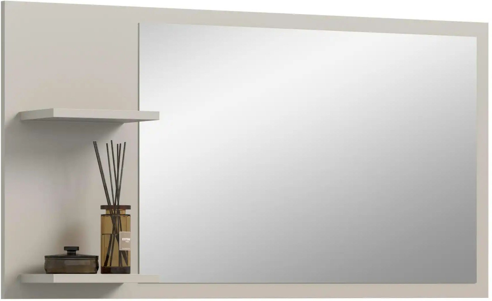 Spiegel ¦ creme ¦ Holzwerkstoff ¦ Maße (cm): B: 106 H: 55 Accessoires > Spiegel - Höffner