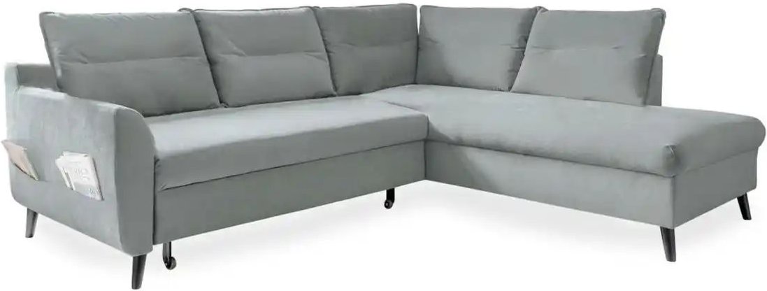 Miuform Ecksofa mit Schlaffunktion Stylish Stan ¦ blau ¦ Maße (cm): B: 228 H: 90 Polstermöbel > Sofas > Ecksofas - Höffn...