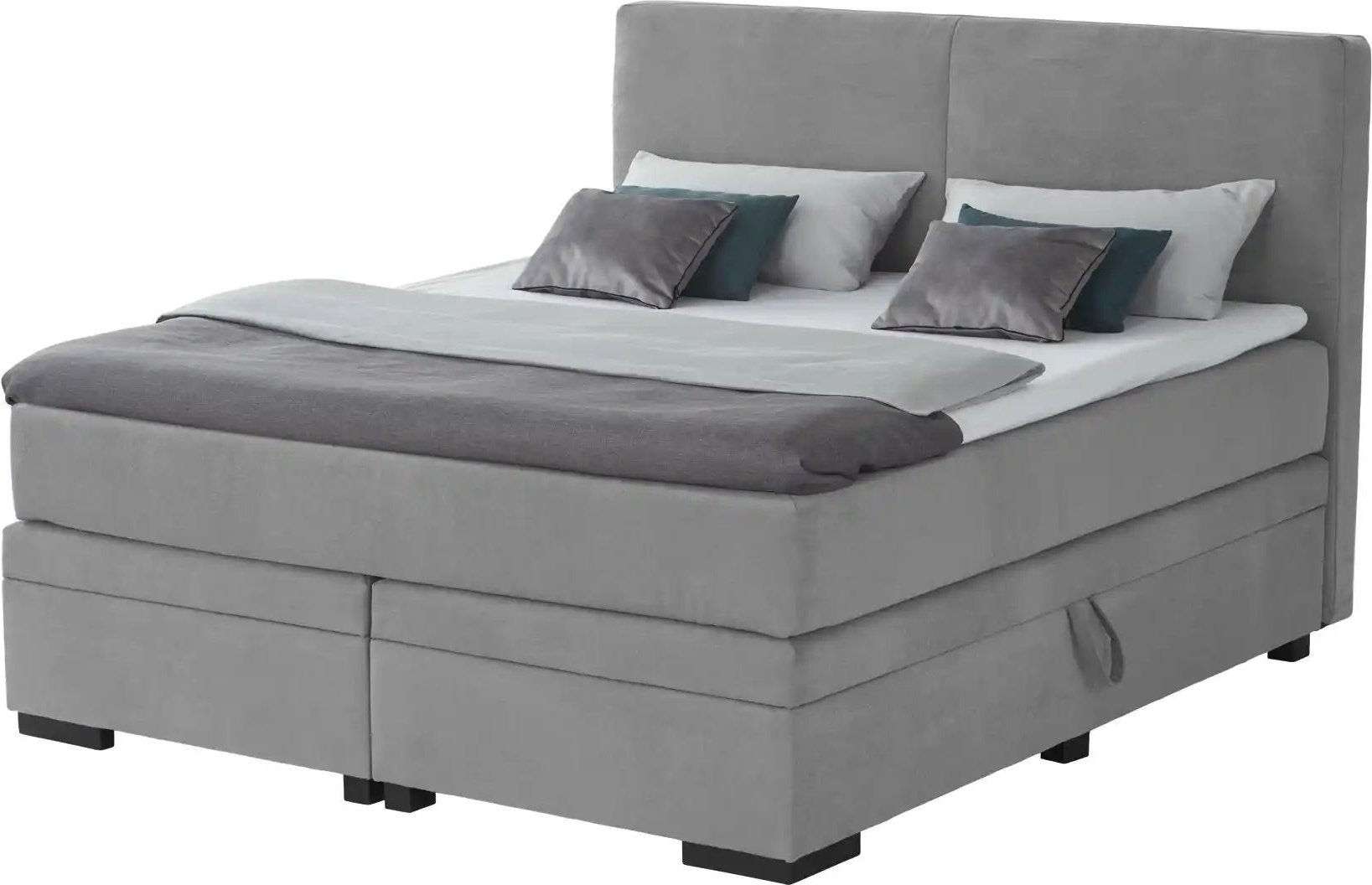 Thumbnail - Boxi Boxspringbett mit Bettkasten Boxi Classic ¦ grau ¦ Maße (cm): B: 180 H: 125 Betten > Boxspringbetten - Höffner