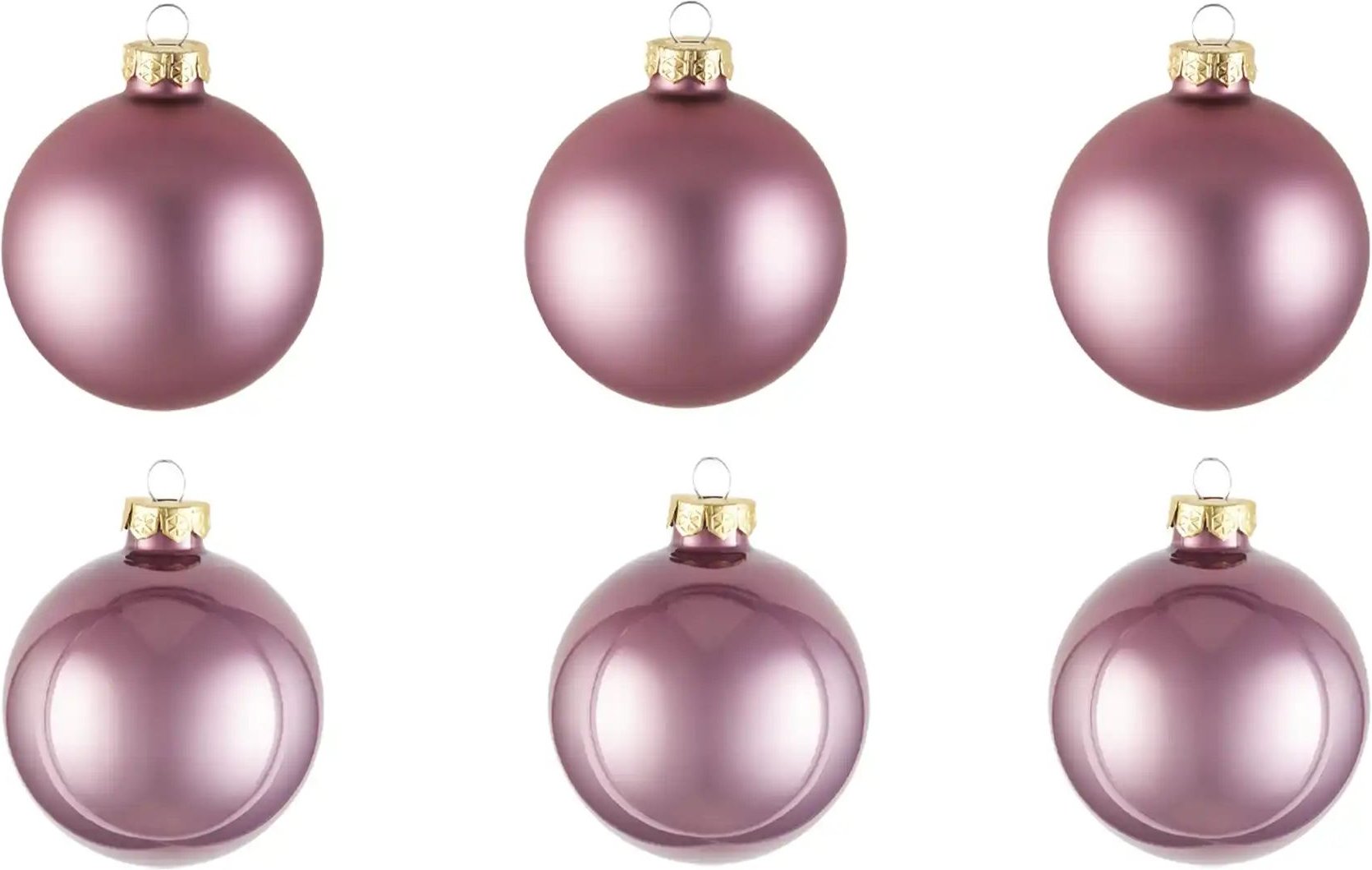 Weihnachtskugeln 10er Set ¦ rosa/pink ¦ Glas,Aluminium Ø: 6 Weihnachten - Höffner