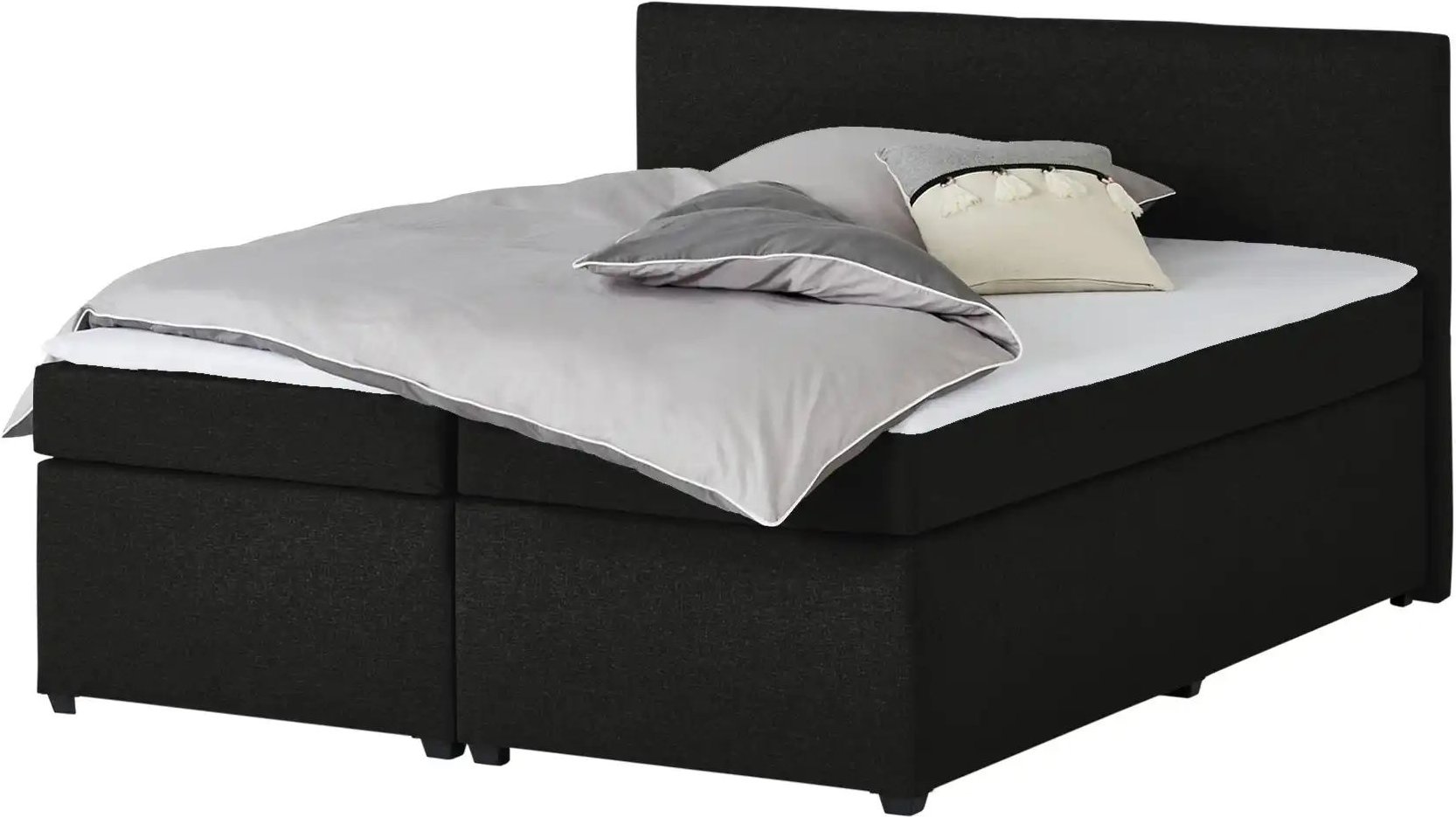 Boxspringbett Countess ¦ schwarz ¦ Maße (cm): B: 187 H: 104 Betten > Boxspringbetten - Höffner