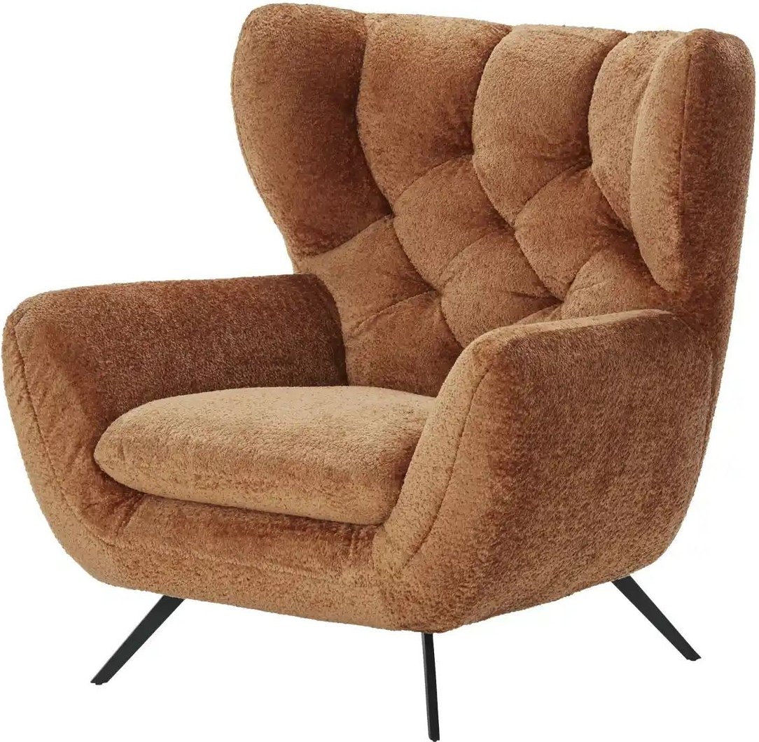 Jette Home Hochlehnsessel Caldara ¦ kupfer ¦ Maße (cm): B: 100 H: 106 T: 95.0 Polstermöbel > Sessel > Ohrensessel - Höf...