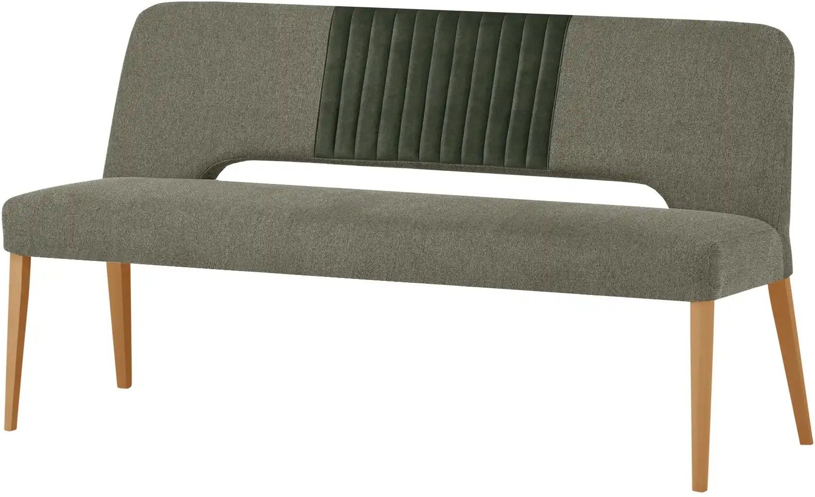 Gray & Jones Polsterbank mit Bezugskombi Ansgar ¦ grün ¦ Maße (cm): B: 160 H: 87 T: 63.0 Bänke > Einzelbänke - Höffner