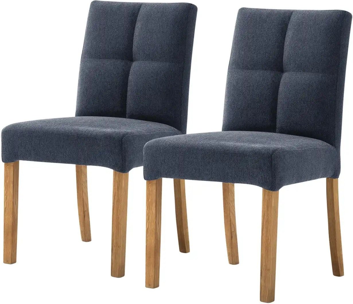 Woodford Esszimmerstuhl im 2er Set Mako ¦ blau ¦ Maße (cm): B: 48 H: 89 T: 64.0 Stühle > Küchenstühle > Polster Küchenst...